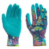 Manusi pentru gradina Garden DCT, poliester + latex, verde, marimea 9