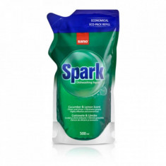 Rezerva Detergent Lichid Vase Sano Spark, 500 ml, Castravete si Lamaie, Rezerve Lichide Detergenti de Vase Sano Spark, Rezerve Detergenti Lichizi pent