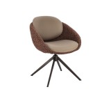 Cumpara ieftin Set 2 scaune dining rotative multicolor Averik 60x62x80h