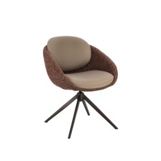 Set 2 scaune dining rotative multicolor Averik 60x62x80h