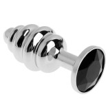 Dildo metalic Rosy Medium Black Diamond