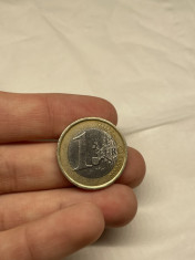 Moneda 1 Euro Rara cu defect Leonardo da Vinci 2002 foto