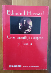 Edmund Husserl, CRIZA UMANITATII EUROPENE SI FILOSOFIA foto