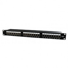 Patch Panel Gembird NPP-C524-002 19 inch 24 port Black foto