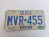 Ohio Inmatriculare USA original, decor de perete