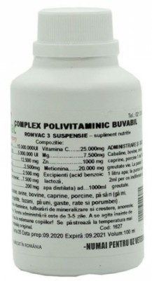 Complex polivitaminic Buvabil 100 ml foto