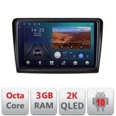 Navigatie Skoda Superb 2 B-SUPERB2 Android Ecran 2K QLED octa core 3+32 carplay android auto KIT-SUPERB2+EDT-E310V3-2K CarStore Technology foto