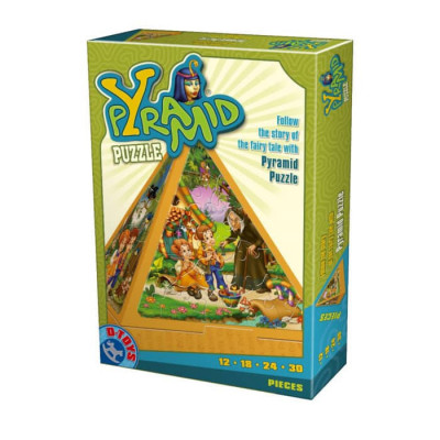 Puzzle Piramida D-toys - Hansel si Gretel, 84 piese foto
