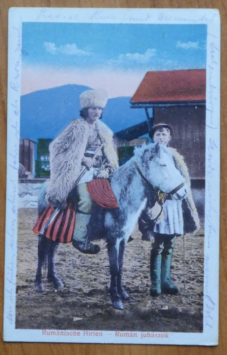 Carte postala militara ; Tarani din Ardeal , Feldpost , 1917
