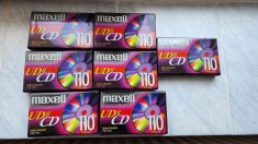 03.Lot 7 Casete Audio Maxell UD II CD 110 TYPE II High Bias Sigilate foto