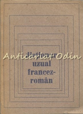 Dictionar Uzual Francez-Roman foto