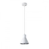Lampă Suspendată Tazila Alb Oțel 1 Bec Cu Design Modern De Interior