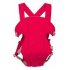 Marsupiu Bebelusi Respirabil APF&reg;, Bumbac+Mesh, 3-18 Luni, Curea Reglabila, Floral Rosu/Violet