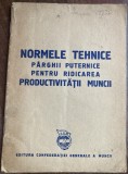 myh 65 - 1951 - comunism - Normele tehnice pentru ridicarea productivitatii muncii - 1951 - Piesa de colectie