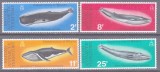 DB1 Fauna Marina Balene 1977 BAT Terit. ANtarctice Britanice 4 v. MNH, Stampilat