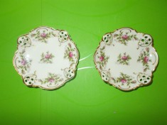 Portelan ROSENTHAL Kronach MOLIERE seria MOOSROSE - doua boluri , farfurioare