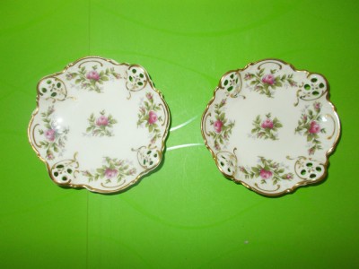 Portelan ROSENTHAL Kronach MOLIERE seria MOOSROSE - doua boluri , farfurioare foto