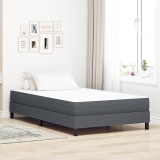 vidaXL Saltea arcuri pocket gri &icirc;nchis medie 120x190x20 cm textil