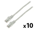 Patch cord U/UTP 6 litat CCA PVC gri 2m 26AWG - 10 buc., Lanberg