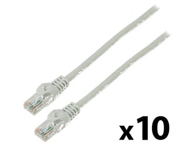 Patch cord U/UTP 6 litat CCA PVC gri 2m 26AWG - 10 buc. foto