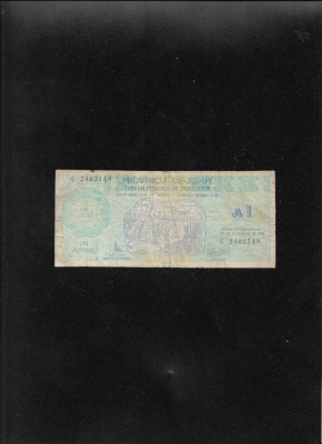 Rar! Argentina Jujuy 1 austral 1986 seria2402148 foto