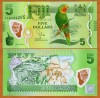Fiji 5 Dolari (2012) P115a UNC Polimer Bancnota