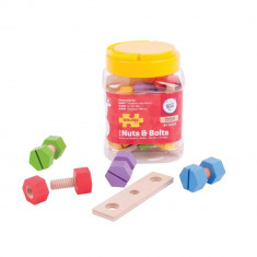 Set de piulite si surubele vesele PlayLearn Toys foto