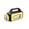 Lanterna Exterior 65W Incarcare Solara, ABS, Galben/Negru, 2000mAh, LED, Camping, Pescuit, Vanatoare, Urgenta
