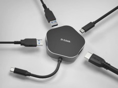 Hub USB DLINK DUB-M420, 4 porturi, negru