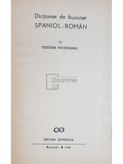 Eleodor Focseneanu - Dictionar de buzunar spaniol-roman (Editia: 1968) foto