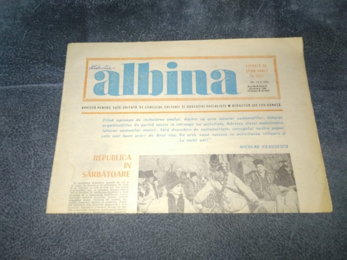 REVISTA ALBINA NR 12 DECEMBRIE 1980