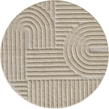 Cumpara ieftin Covor rotund Art Bej boho 160x160 cm