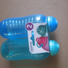 Set 2 mini sticle Twist 'N' Sip Squeeze Sistema de 330 ml fiecare