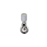Robinet coltar 1/2""-3/4"" crom cu cartus ceramic si maner metalic ergonomic