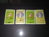TIMBRE ROMANIA LP 535 545 TURNEUL DE JUNIORI UEFA, Nestampilat