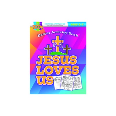 Jesus Loves Us Activity Book: Coloring Activity Books Easter (5-7) foto