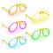 Ochelari luminescenti de petrecere, forma aviator, accesoriu neon, diverse culori - Albastru