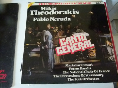 Canto general - Theodorakis - 2 vinil foto