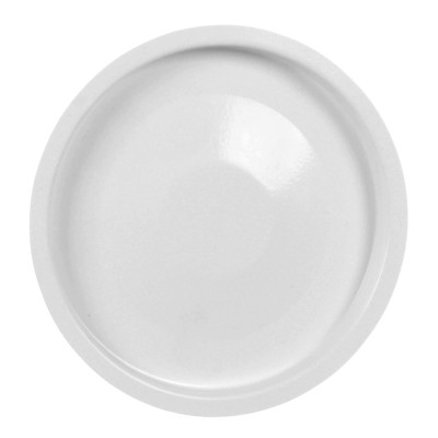 Rozeta cu capac, tabla emailata, FI, D 120 mm, alba foto