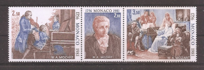 Monaco 1981 - 225 de ani de la nașterea lui Wolfgang Amadeus Mozart, MNH foto