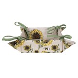 Cumpara ieftin Cos paine bumbac multicolor Floarea Soarelui 35x35x8 cm