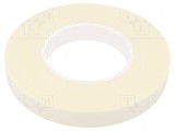 Bandă de fixare dublu adezivă albă 19mm x 11m x 1mm