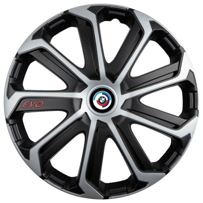 Set 4 Capace Roti Evo Gri-Negru R16, pentru BMW Nou