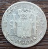 (A504) MONEDA DIN ARGINT SPANIA - 2 PESETAS 1882 MSM, REGELE ALFONSO XII, Europa