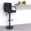 Gossi scaun de bar, negru, catifea