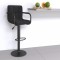 Gossi scaun de bar, negru, catifea