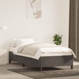 VidaXL Cadru de pat fără saltea, gri &icirc;nchis, 100x200 cm, catifea 347307
