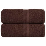 Cumpara ieftin Prosoape de baie, 2 buc. FROGN, maro, 30x30 cm, 100% bumbac