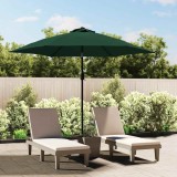 Panza umbrela soare gradina vidaXL, 300 cm, verde, poliester, protectie UV