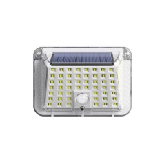 Lampa solara de perete eMazing, 90 LED-uri SMD, senzor de miscare, IP65, 1200mAh, material ABS, alb rece